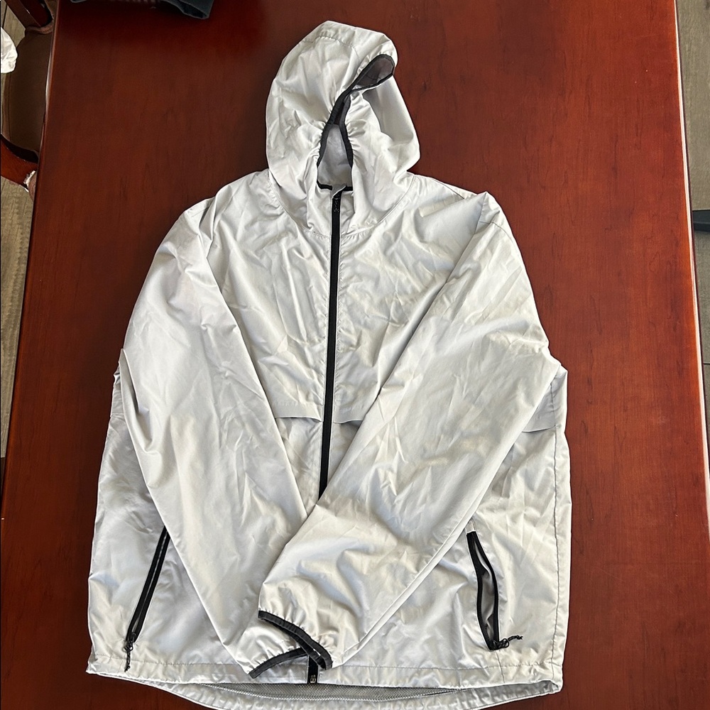 Champion Silver Windbreaker Jacket - image 1